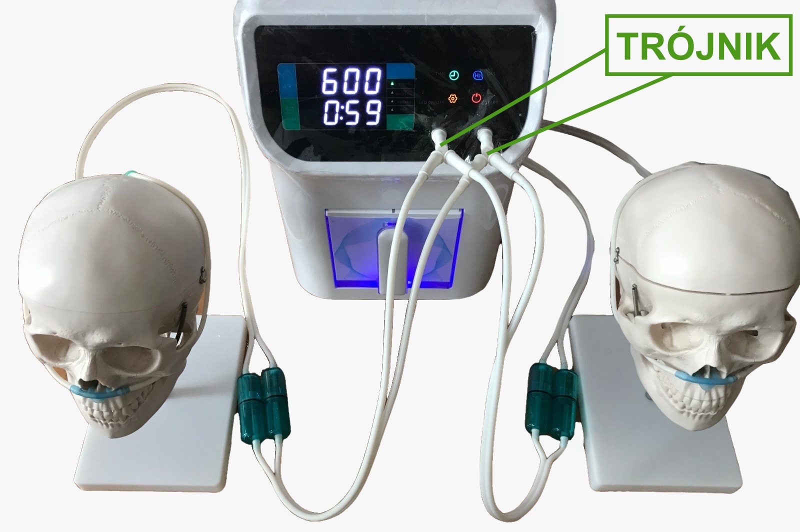 Trójnik do kaniuli do inhalacji wodoru